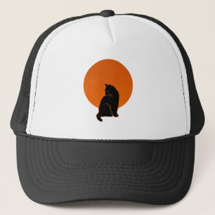 CAT IN MOONLIGHT TRUCKER HAT