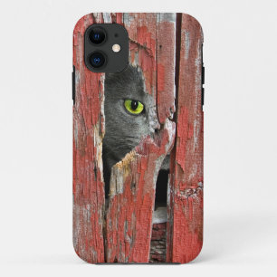 Cat in old barn Case-Mate iPhone case