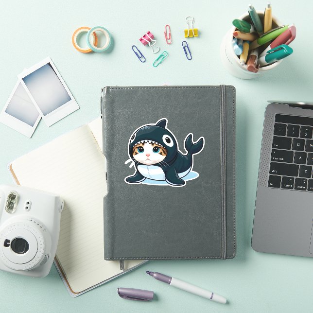 Cat in Orca Costume  (iPad Cover)