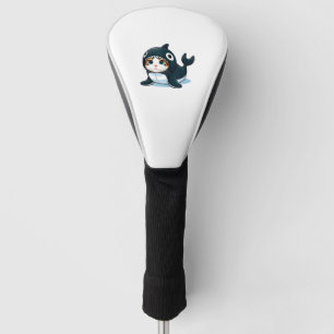 Cat in Orca Costume Tank Top Golf Head Cover