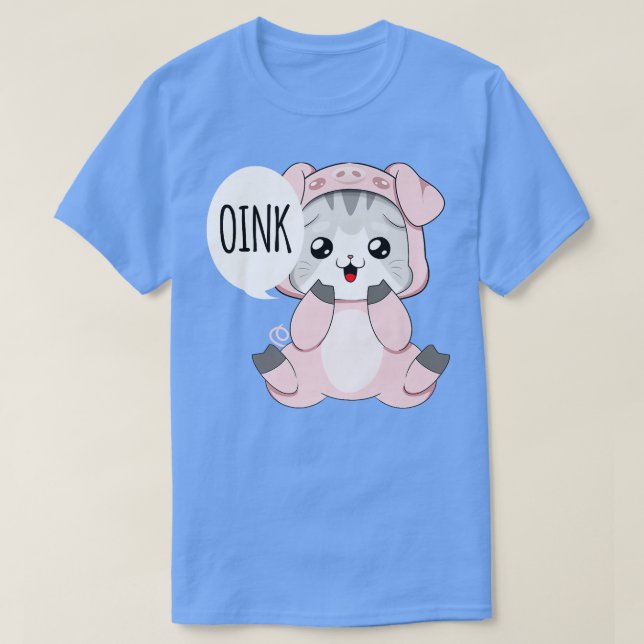 Cat In Pig Costume Premium  T-Shirt (Design Front)