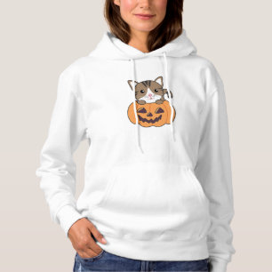Cat In Pumpkin Sweet Cats Happy Halloween Hoodie