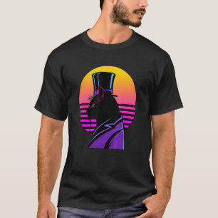 Cat in Purple Tuxedo Top Hat and Eye Glass in Suns