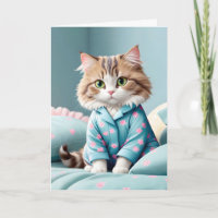 Cat In Pyjamas for Birthday