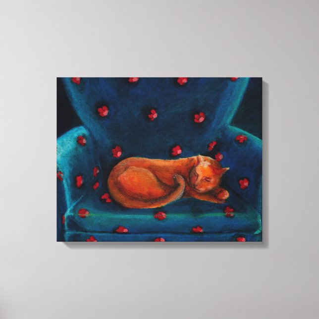 Cat in Repose Canvas Print (Front)