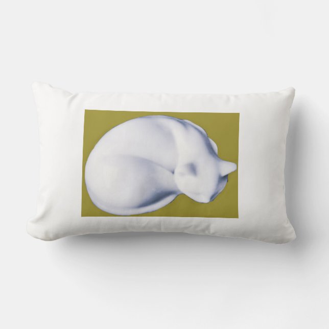 Cat In Repose-II Lumbar Cushion (Front)