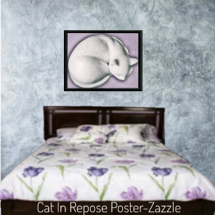 Cat In Repose II Poster