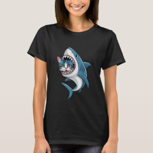 Cat in Shark Costume T-Shirt