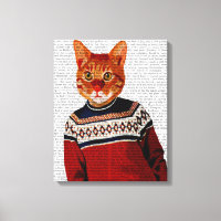 Cat in Ski Sweater