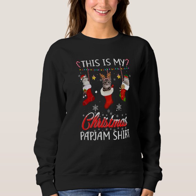 Cat In Socks Christmas Dog Sweater Xmas (Front)