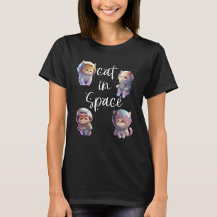 Cat In Space Cute Astronaut Cats T-Shirt