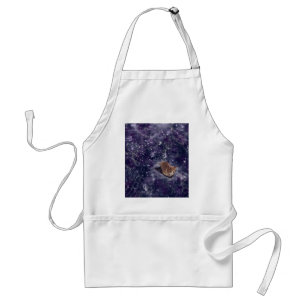 Cat In Space Purple Galaxy Standard Apron