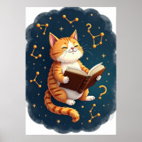 Cat In Space Reading Cosmic Booktok Astronomy Vint