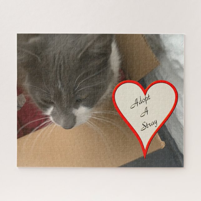 Cat in the Box Jigsaw Puzzle (Horizontal)