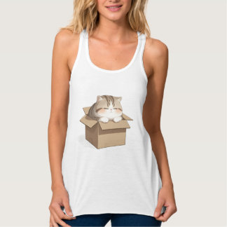 Cat in the Box T-Shirt Singlet
