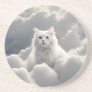 Cat in the clouds coaster