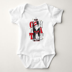 Cat In the Hat   B&W Text Baby Bodysuit