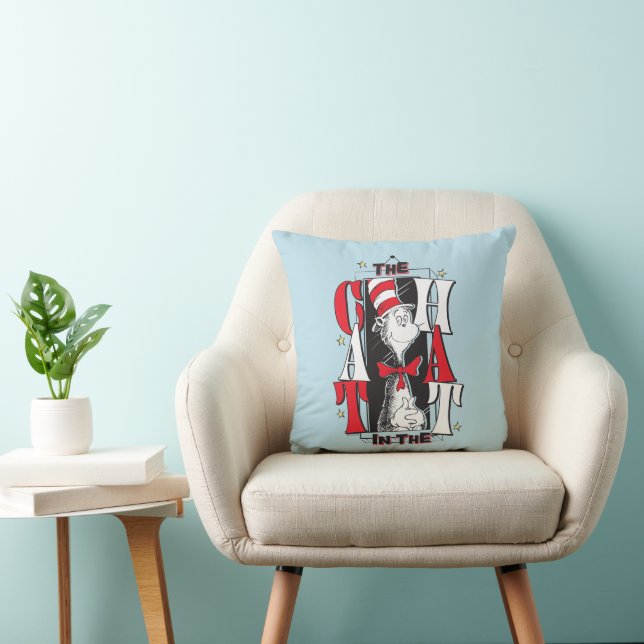 Cat In the Hat | B&W Text Cushion (Chair)