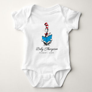 Cat in the Hat   Baby Announcement Baby Bodysuit