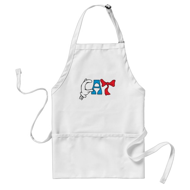 Cat In the Hat | Cat Text Standard Apron (Front)