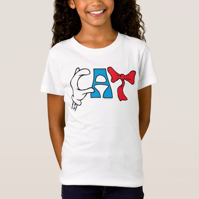 Cat In the Hat | Cat Text T-Shirt (Front)