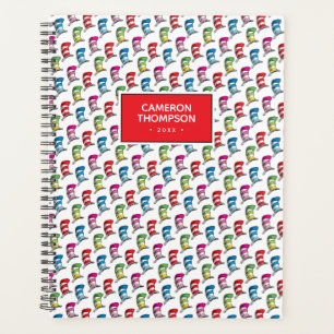Cat In The Hat Colourful Hat Pattern Planner