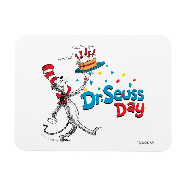Cat in the Hat | Dr. Seuss Day Magnet (Horizontal)