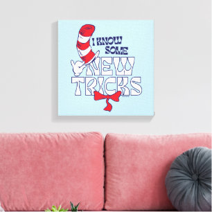 Cat In the Hat   I Know Some New Tricks Canvas Print