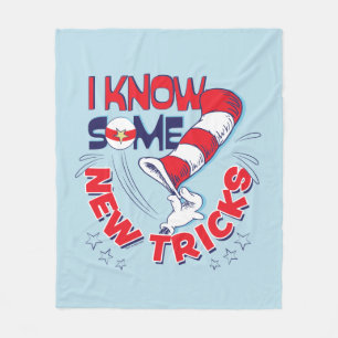 Cat In the Hat I Know Some New Tricks Fleece Blanket