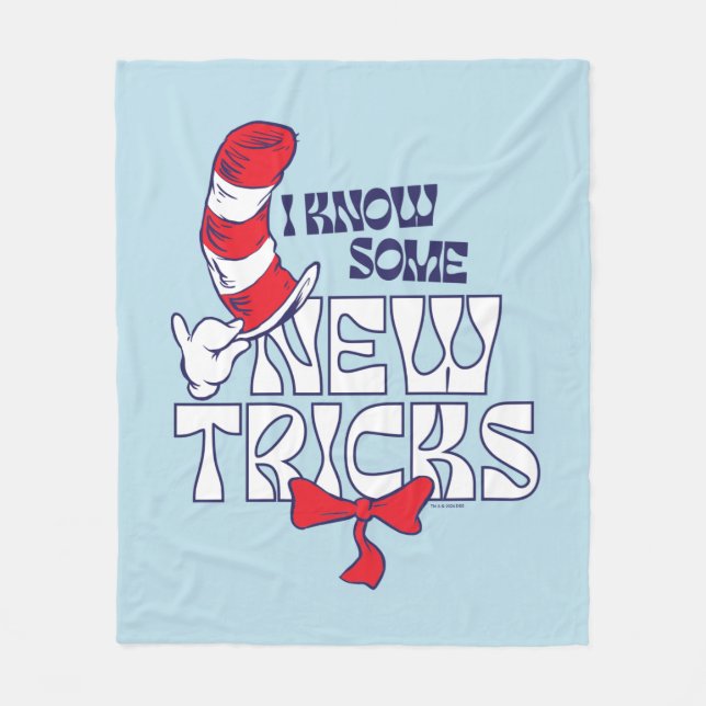 Cat In the Hat | I Know Some New Tricks Fleece Blanket (Front)