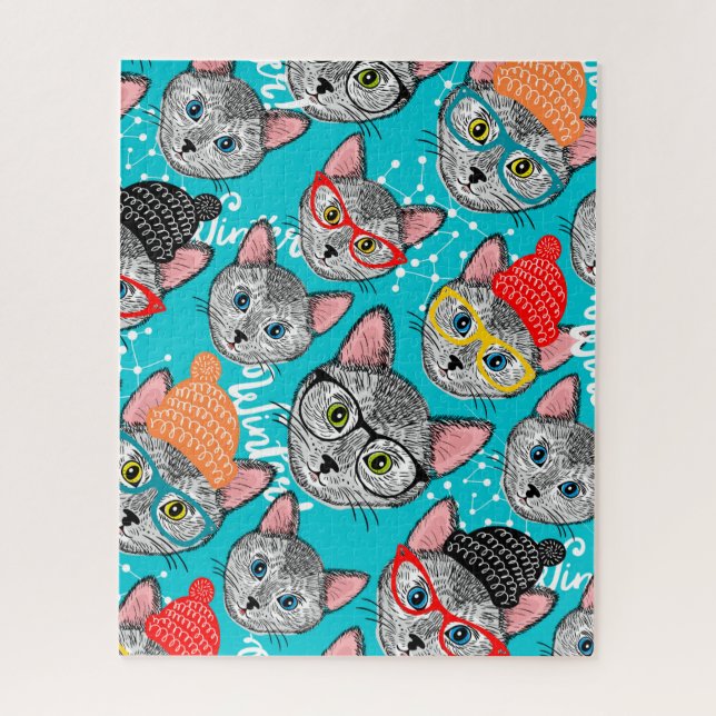 Cat in the hat jigsaw puzzle (Vertical)