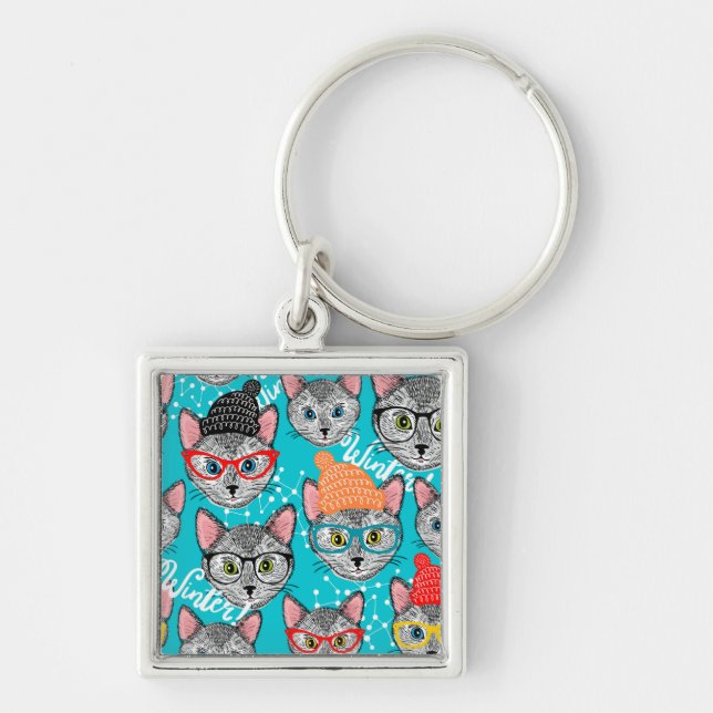 Cat in the hat  key ring (Front)