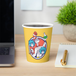 Cat in the Hat & Lab Tech One Lab Tech Two Paper Cups