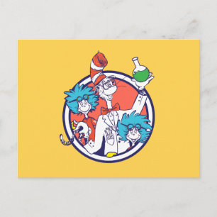 Cat in the Hat & Lab Tech One Lab Tech Two Postcard