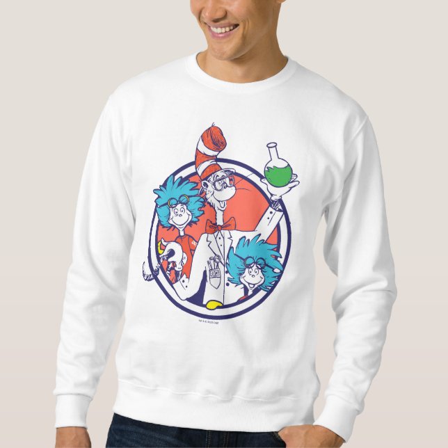 Cat in the Hat & Lab Tech One Lab Tech Two Sweatshirt (Front)
