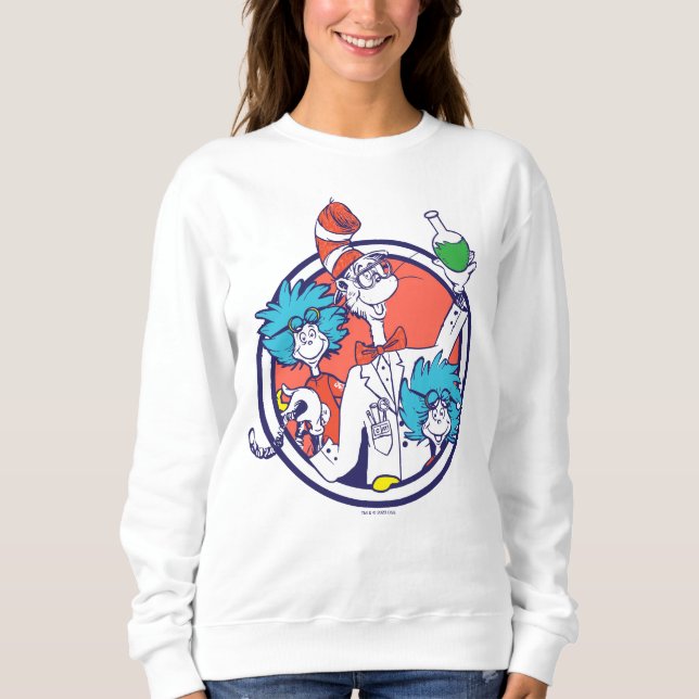 Cat in the Hat & Lab Tech One Lab Tech Two Sweatshirt (Front)