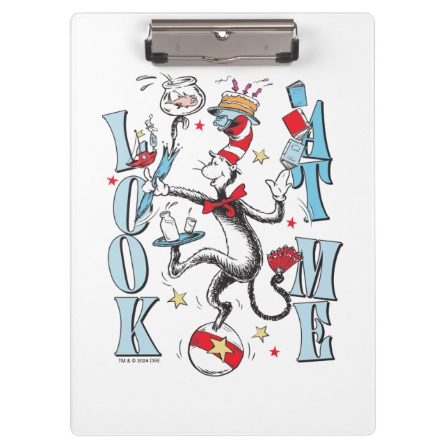 Cat In the Hat | Look At Me Clipboard (Front)