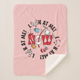 Cat In the Hat   Look At Me! Look At Me! Sherpa Blanket