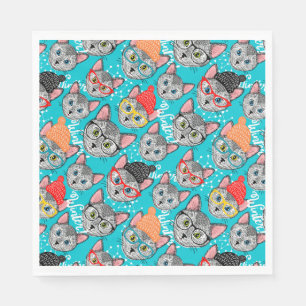 Cat in the hat napkin