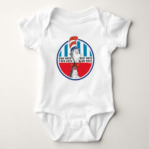 Cat in the Hat One Vote, Two Vote Baby Bodysuit