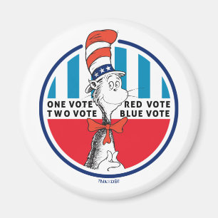 Cat in the Hat One Vote, Two Vote Magnet