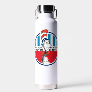 Cat in the Hat One Vote, Two Vote Water Bottle