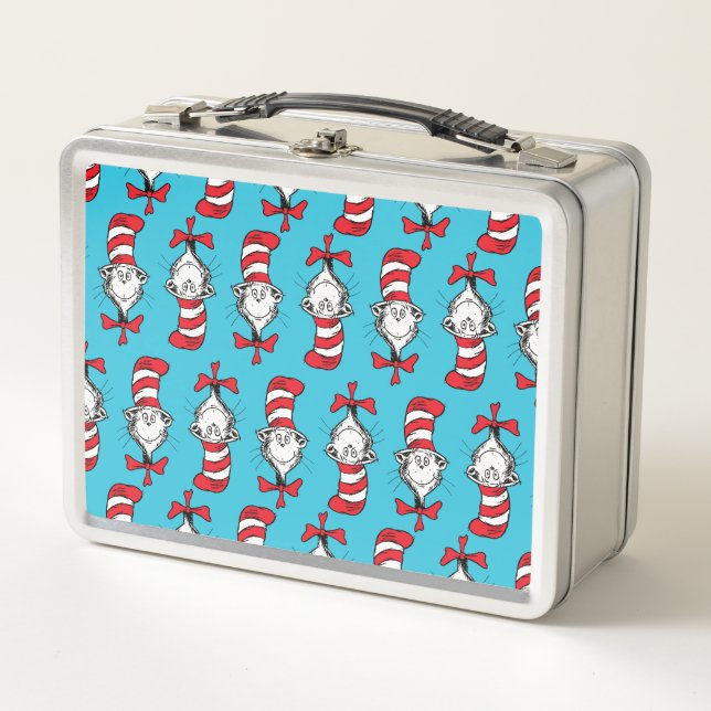 Cat In The Hat Pattern Metal Lunch Box (Front)