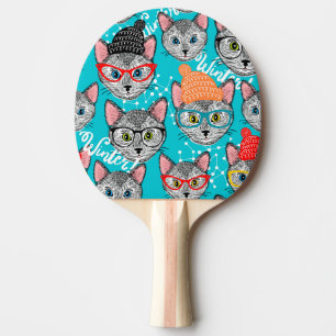 Cat in the hat ping pong paddle