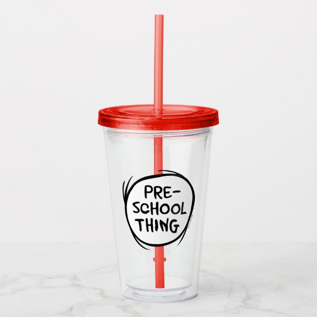 Cat in the Hat | Preschool Thing Acrylic Tumbler (Front)