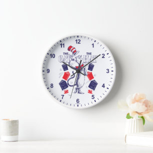 Cat In the Hat   Reading Books Clock