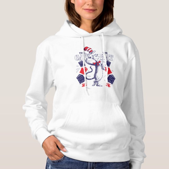 Cat In the Hat | Reading Books Hoodie (Front)