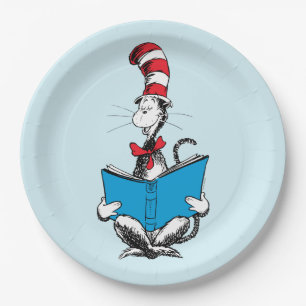 Cat in the Hat Reading Paper Plate