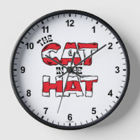 Cat In the Hat | Red & White Striped Text
