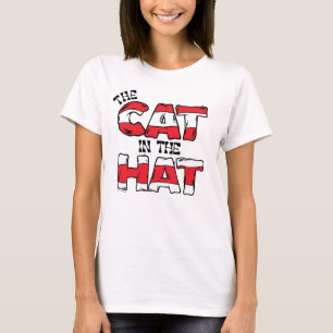 Cat In the Hat Red & White Striped Text T-Shirt